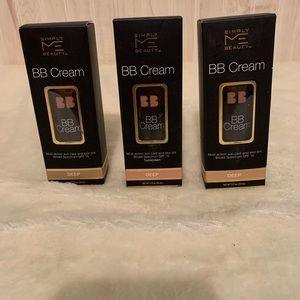 New-Sealed (3) Simply Beauty BB Cream- (Color- Deep)